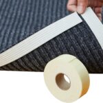 Home Techpro Rug Pads Grippers, 9.8 Ft Non Slip Washable Grippers for Rug, “Vacuum TECH” - New Materials to Anti Curling Rug Pad : Keep Your Rug in Place & Make Corner Flat and Easily Peel Off